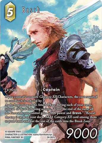 Basch (Full Art) [Hidden Legends]