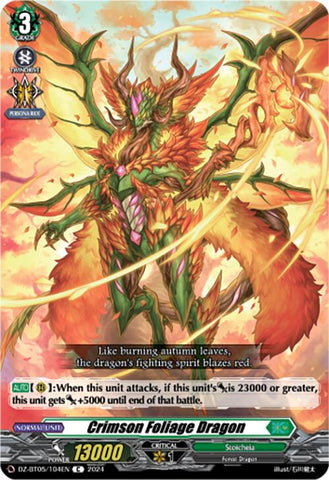 Crimson Foliage Dragon (DZ-BT05/104EN) [DZ-BT05: Omniscient Awakening]