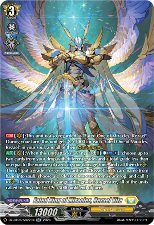 Fated King of Miracles, Rezael Vita (DZ-BT05/SR22EN) [DZ-BT05: Omniscient Awakening]