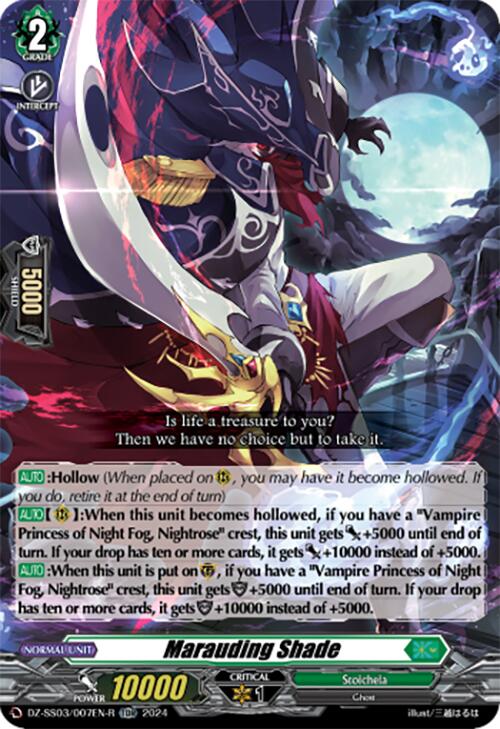 Marauding Shade (TDR) (DZ-SS03/007EN-R) [DZ-SS03: Stride Deckset -Nightrose-]