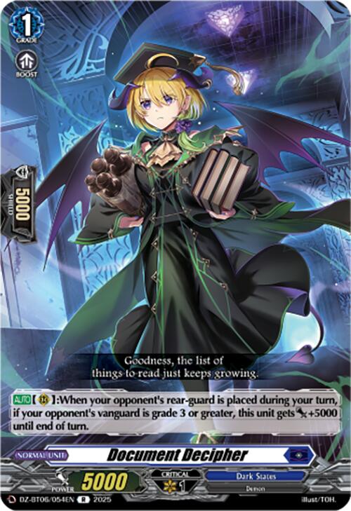 Document Decipher (DZ-BT06/054EN) [Generation Dragenesis]