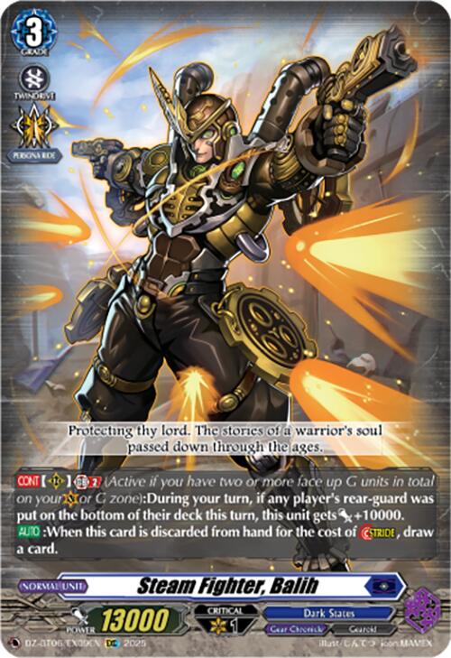 Steam Fighter, Balih (EXC) (DZ-BT06/EX09EN) [Generation Dragenesis]