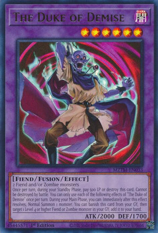 The Duke of Demise [MZTM-EN033] Ultra Rare