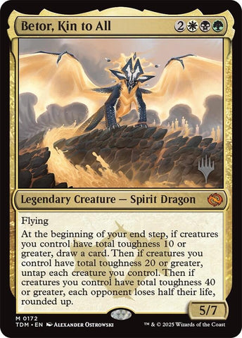 Betor, Kin to All (Promo Pack) [Tarkir: Dragonstorm Promos]