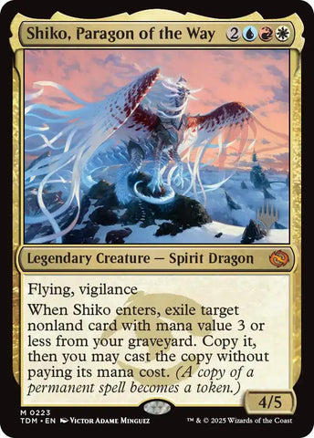 Shiko, Paragon of the Way (Promo Pack) [Tarkir: Dragonstorm Promos]