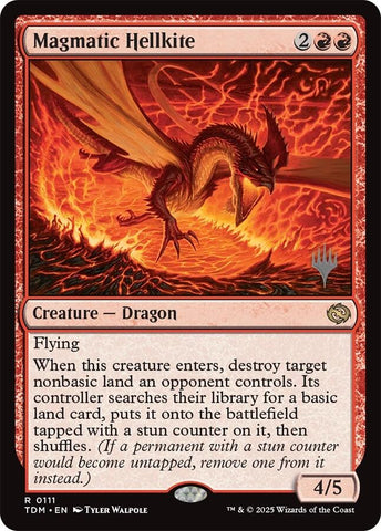 Magmatic Hellkite (Promo Pack) [Tarkir: Dragonstorm Promos]