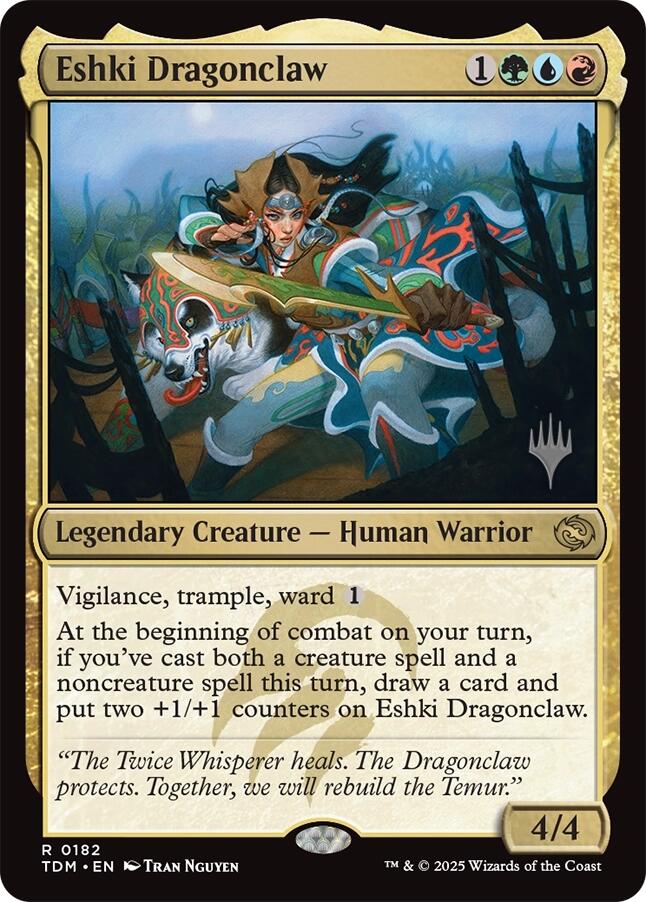 Eshki Dragonclaw (Promo Pack) [Tarkir: Dragonstorm Promos]