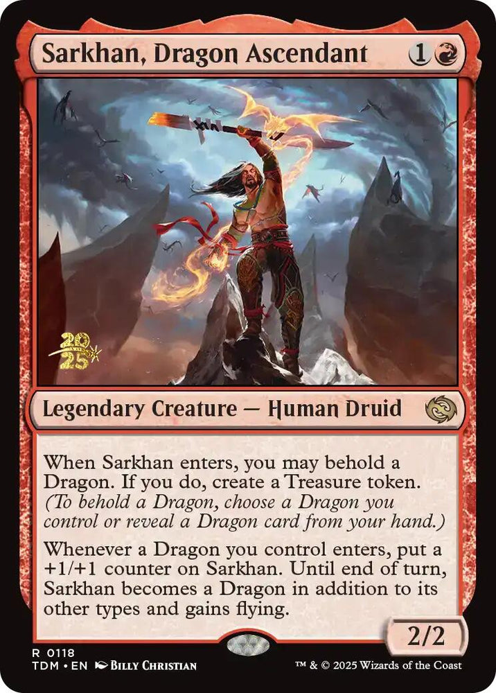 Sarkhan, Dragon Ascendant [Tarkir: Dragonstorm Prerelease Promos]