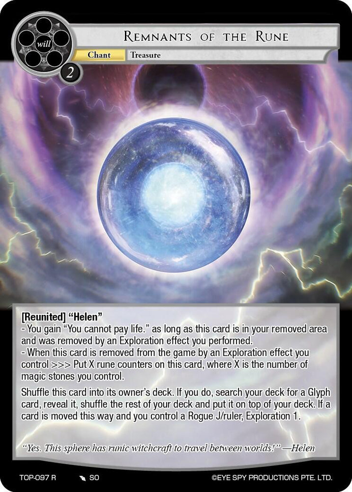 Remnants of the Rune (TOP-097 R) [Ten Oaths of Protopaterpolis' War]