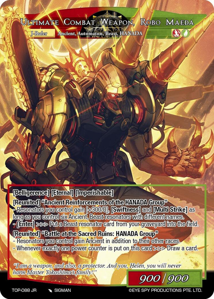 Robo Maeda, HANADA Group's Undercover Boss // Ultimate Combat Weapon, Robo Maeda (TOP-088 JR) [Ten Oaths of Protopaterpolis' War]