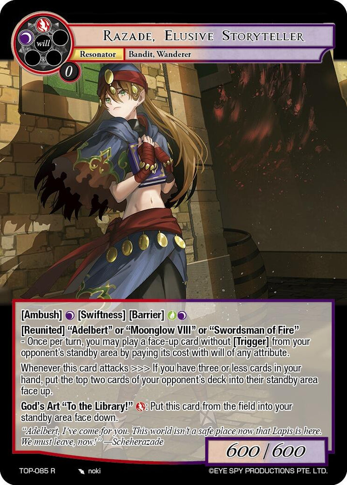 Razade, Elusive Storyteller (TOP-085 R) [Ten Oaths of Protopaterpolis' War]
