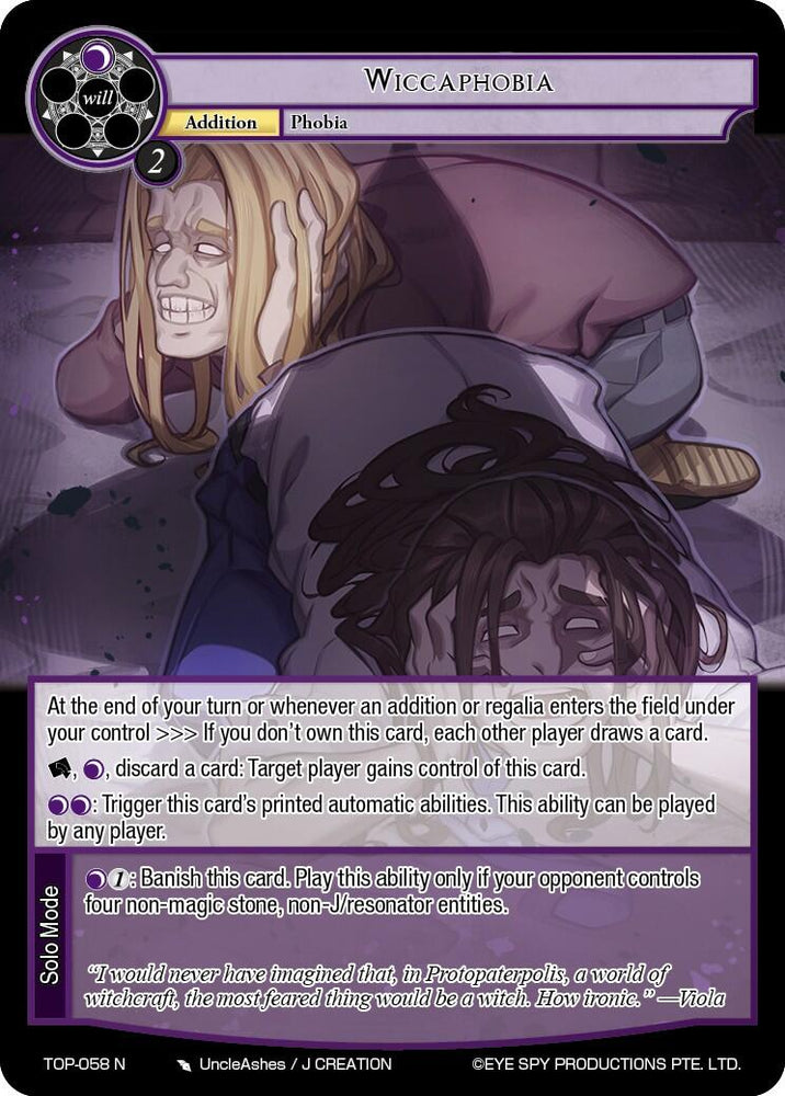 Wiccaphobia (TOP-058 R) [Ten Oaths of Protopaterpolis' War]