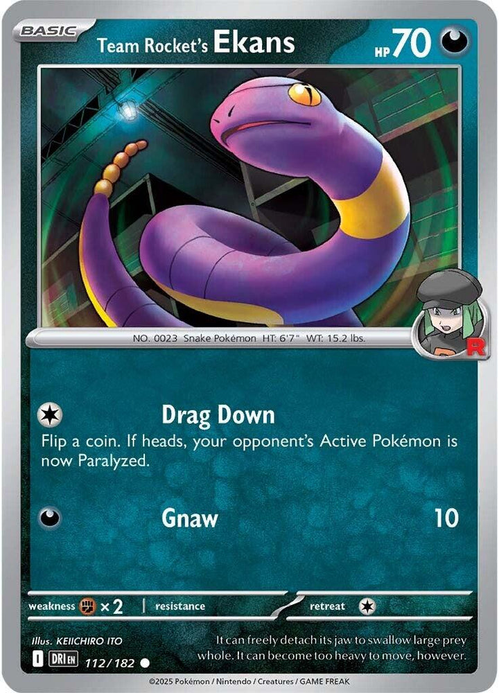 Team Rocket's Ekans (112/182) [Scarlet & Violet: Destined Rivals]