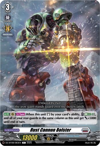 Rust Cannon Bolster (DZ-BT08/083EN) [Knights 0f Rebirth]