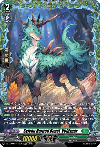 Sylvan Horned Beast, Voldyaar (DZ-BT08/FR35EN) [Knights 0f Rebirth]