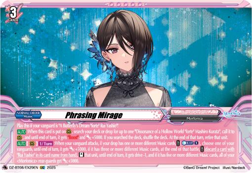 Phrasing Mirage (DZ-BT08/EX29EN) [Knights 0f Rebirth]
