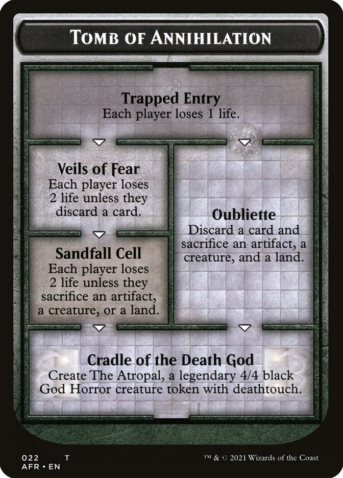 Dungeon of the Mad Mage // Tomb of Annihilation Double-Sided Token [Dungeons & Dragons: Adventures in the Forgotten Realms Tokens]