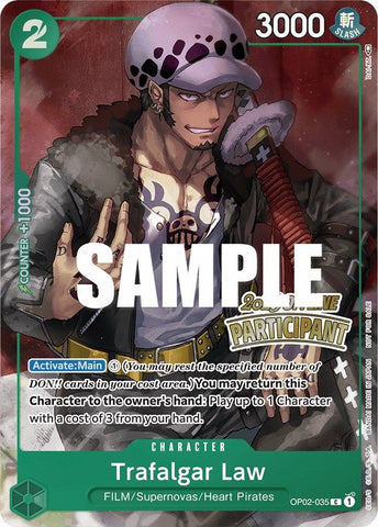 Trafalgar Law (Offline Regional 2023) [Participant] [One Piece Promotion Cards]