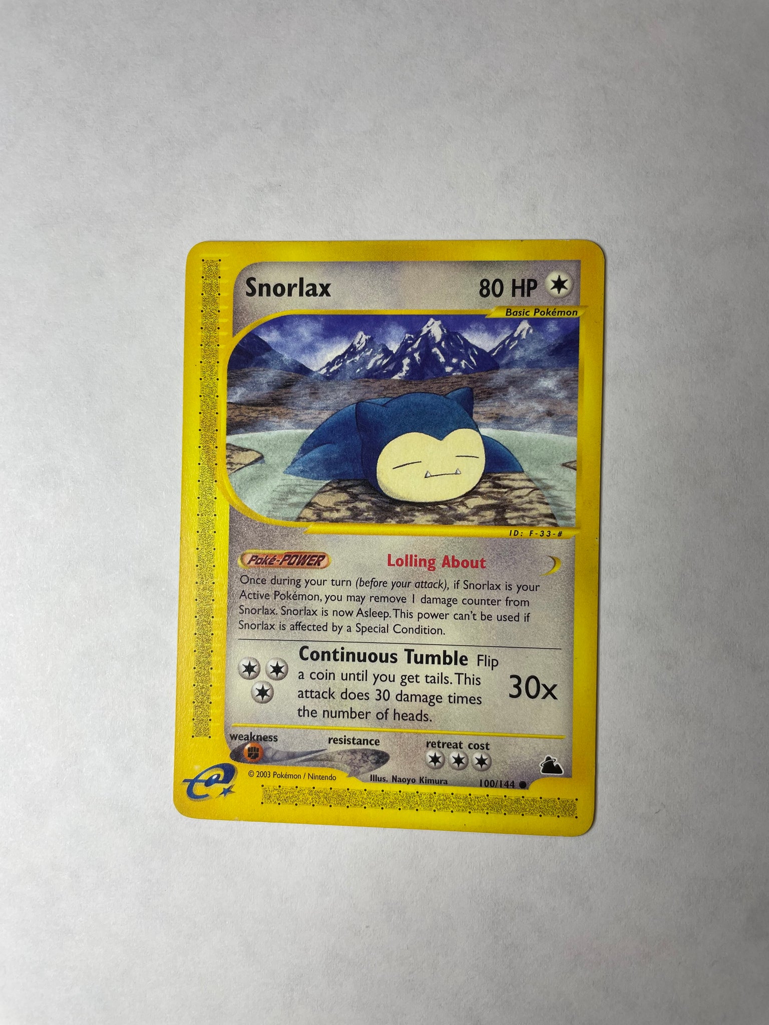 Snorlax 100/114- Skyridge Snorlax 100/114- Skyridge