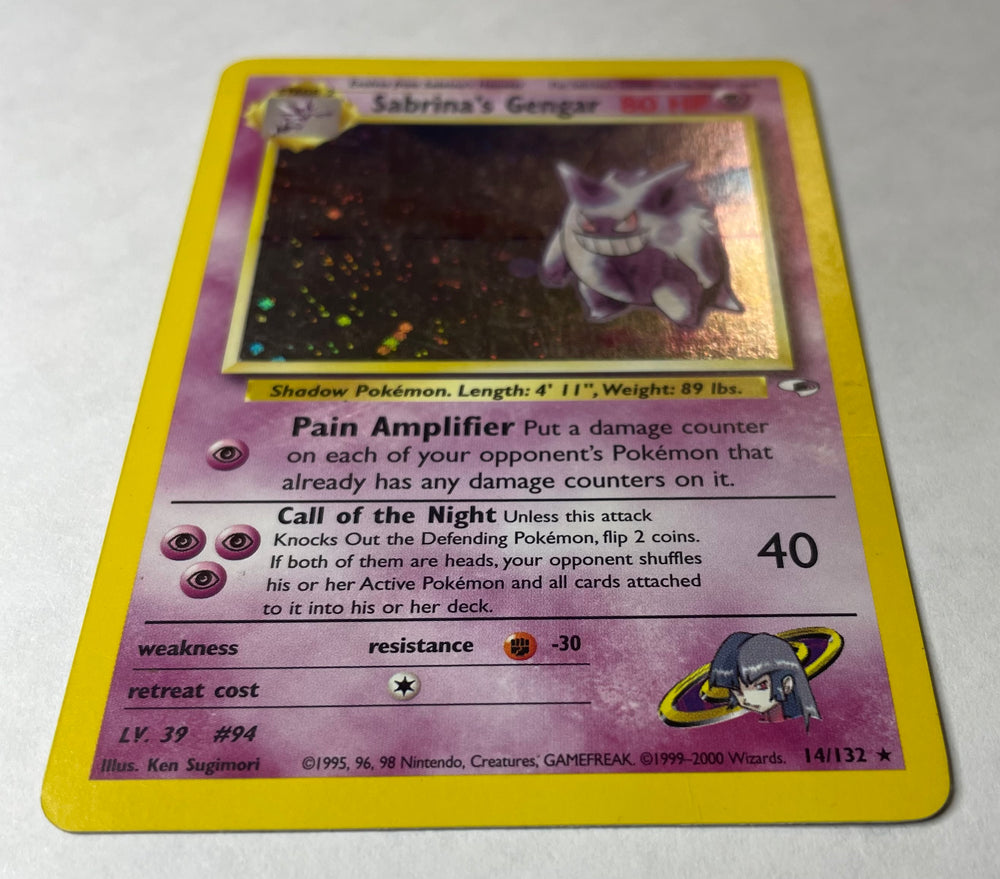 sabrina's gengar pokemon card Sabrina's Gengar- Gym Heroes