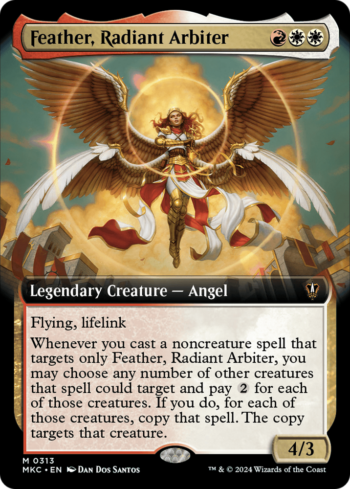 Feather, Radiant Arbiter (Extended Art) [Murders at Karlov Manor Comma Feather, Radiant Arbiter (Extended Art) [Murders at Karlov Manor Comma