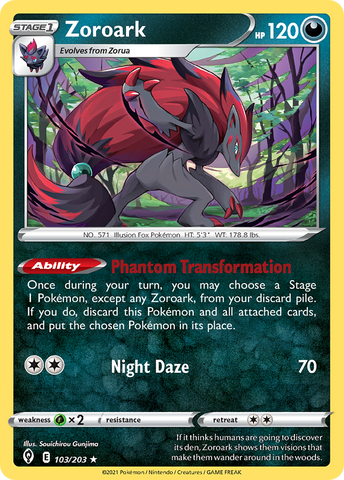 Zoroark (103/203) (Theme Deck Exclusive) [Sword & Shield: Evolving Skies]