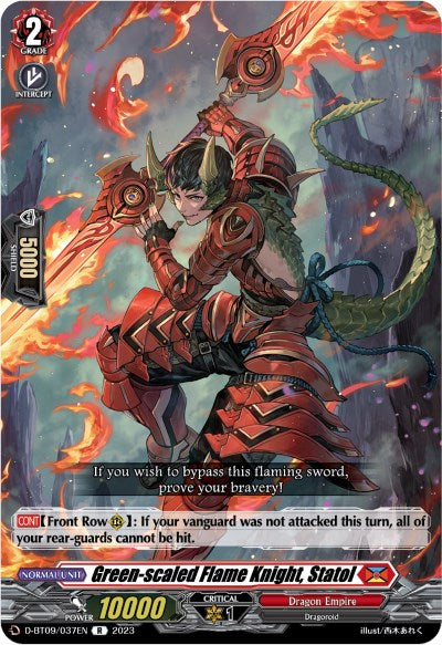 Green-scaled Flame Knight, Statol (D-BT09/037EN) [Dragontree Invasion]