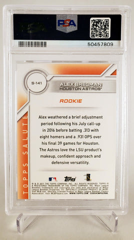 2017 Topps Salute S-141 Alex Bregman Rookie RC PSA 9