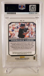 2020 Panini Chronicles Obsidian 37 Francisco Lindor PSA 10