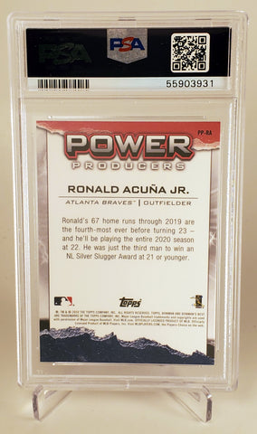 2020 Bowman's Best Ronald Acuna Jr. Power Producers PSA 10