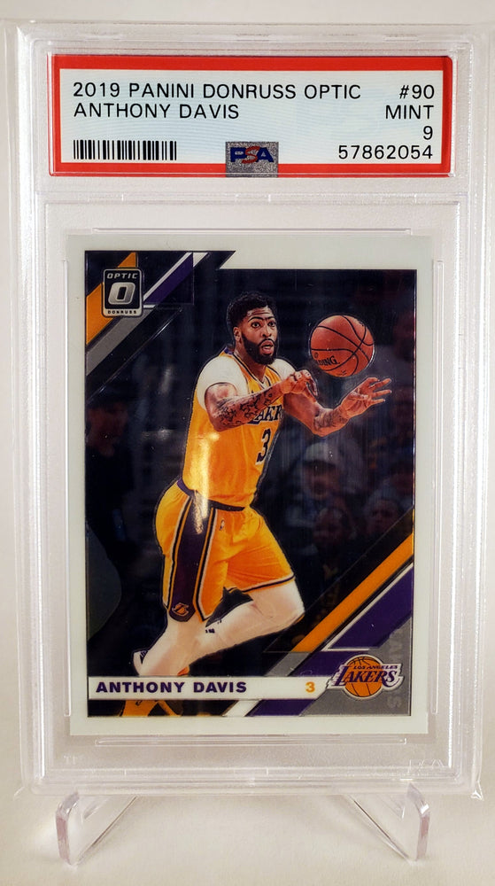 2019 Panini Donruss Optic Anthony Davis #90 PSA 9