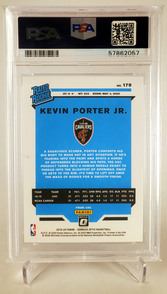 2019 Panini Donruss Optic 179 Rated Rookie Kevin Porter Jr. PSA 9