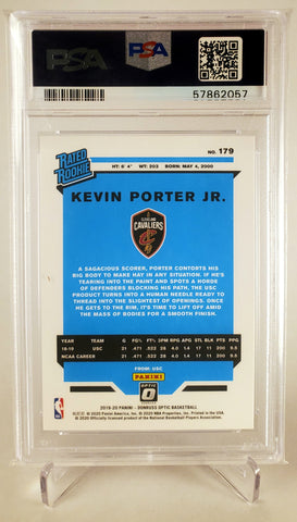 2019 Panini Donruss Optic 179 Rated Rookie Kevin Porter Jr. PSA 9