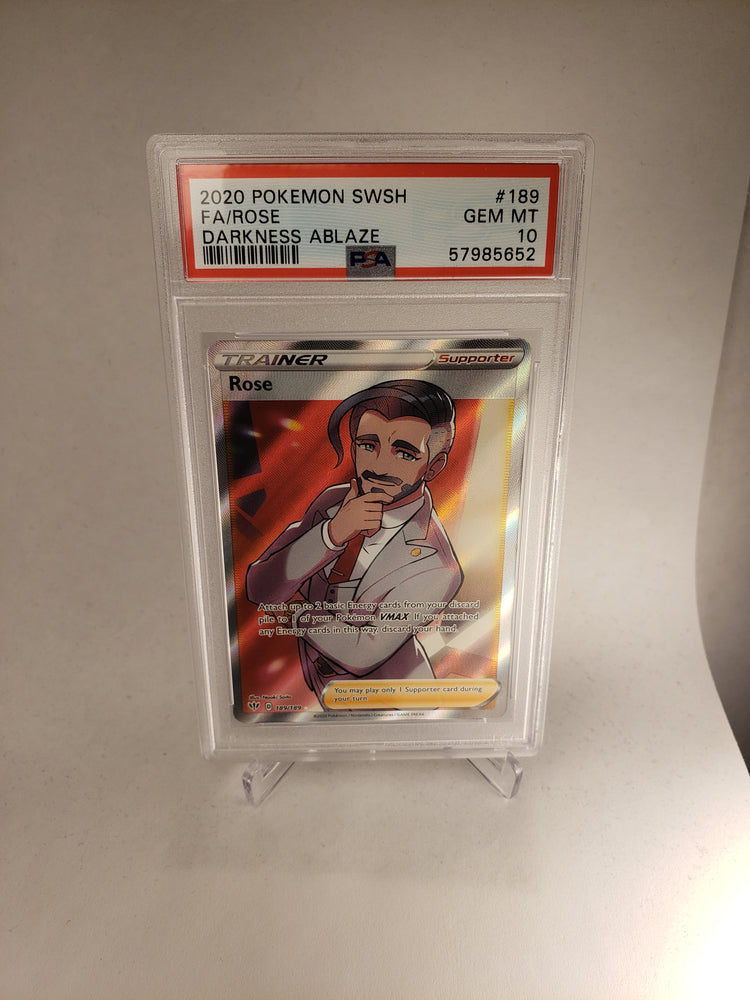2020 Pokemon Darkness Ablaze 189 Full Art Rose PSA 10