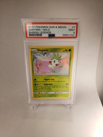 2017 Pokemon Shining Legends 7 Shaymin Holo PSA 9