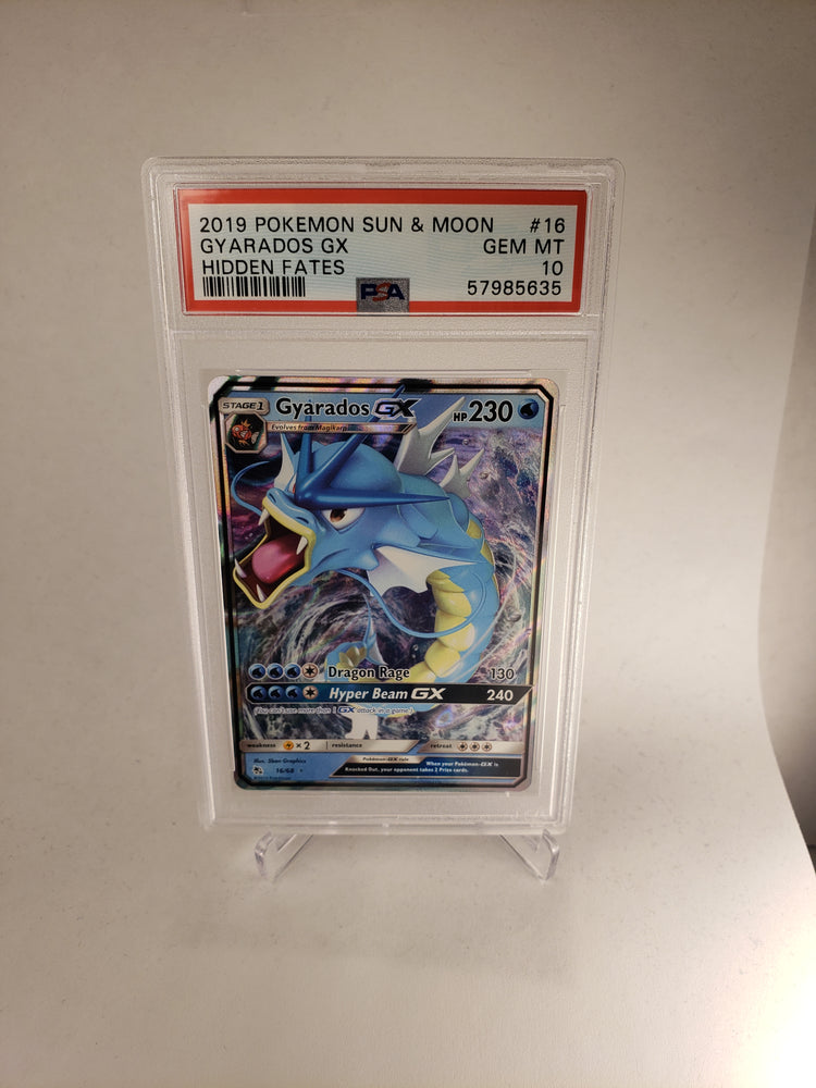 2019 Pokemon Hidden Fates 16 Gyarados GX PSA 10