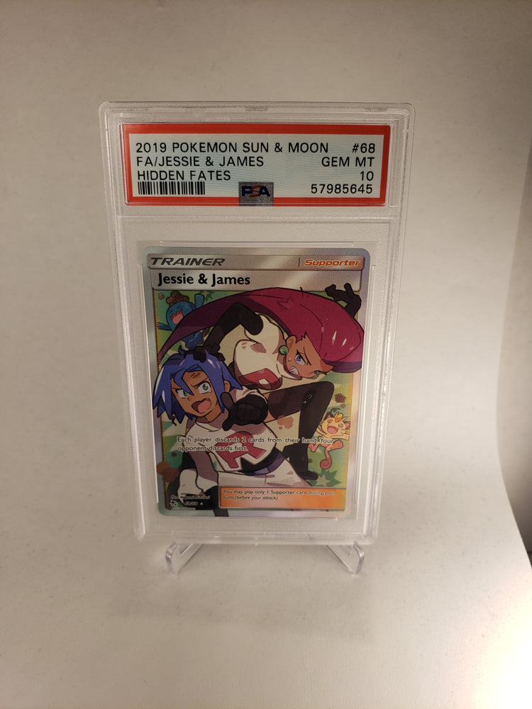 2019 Pokemon Hidden Fates 68 Full Art Jessie & James PSA 10 2019 Pokemon Hidden Fates 68 Full Art Jessie & James PSA 10