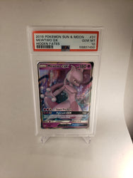 2019 Pokemon Hidden Fates 31 Mewtwo GX PSA 10