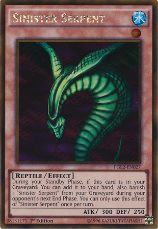 Sinister Serpent [PGL2-EN027] Gold Rare