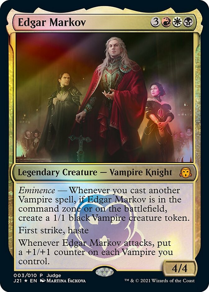 judge cards mtg Edgar Markov [Judge Gift Cards 2021]