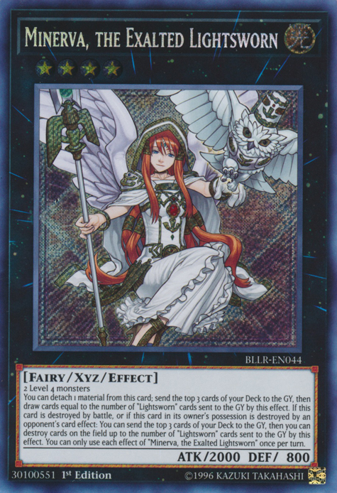 Minerva, the Exalted Lightsworn [BLLR-EN044] Secret Rare