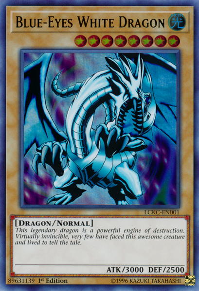 Blue-Eyes White Dragon (Version 1) [LCKC-EN001] Ultra Rare