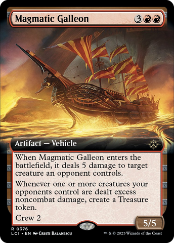 Magmatic Galleon (Extended Art) [The Lost Caverns of Ixalan]