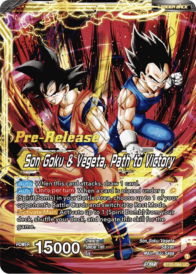 SS Vegito // Son Goku & Vegeta, Path to Victory (BT20-084) [Power Absorbed Prerelease Promos]