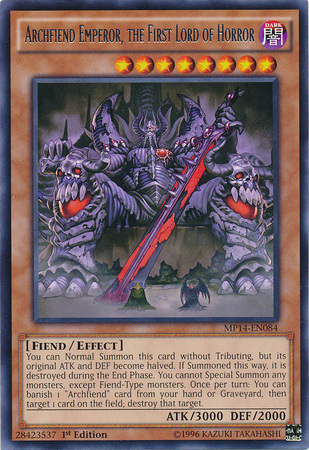 Archfiend Emperor, the First Lord of Horror [MP14-EN084] Rare