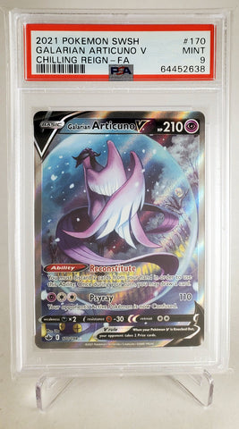 Galarian Articuno V Full Art Holo PSA 9 MINT Pokemon Chilling Reign #170 PSA 9