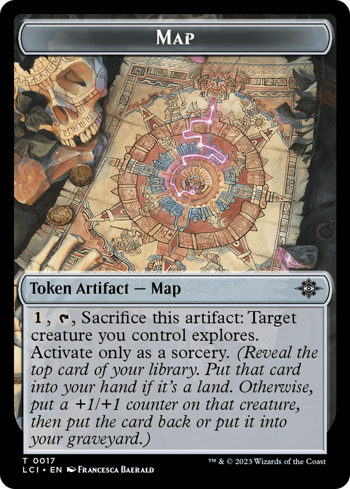 Map // Golem Double-Sided Token [The Lost Caverns of Ixalan Tokens]
