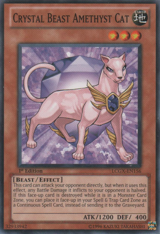 Crystal Beast Amethyst Cat [LCGX-EN156] Common