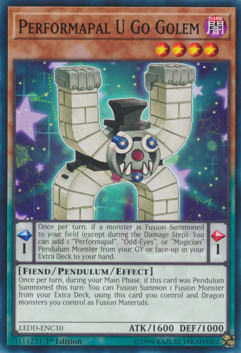 Performapal U Go Golem [LEDD-ENC10] Common