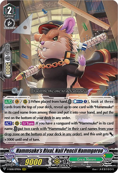 Hammsuke's Rival, Nail Pencil Hammgoroo (V-SS08/079EN) [Clan Selection Plus Vol.2]